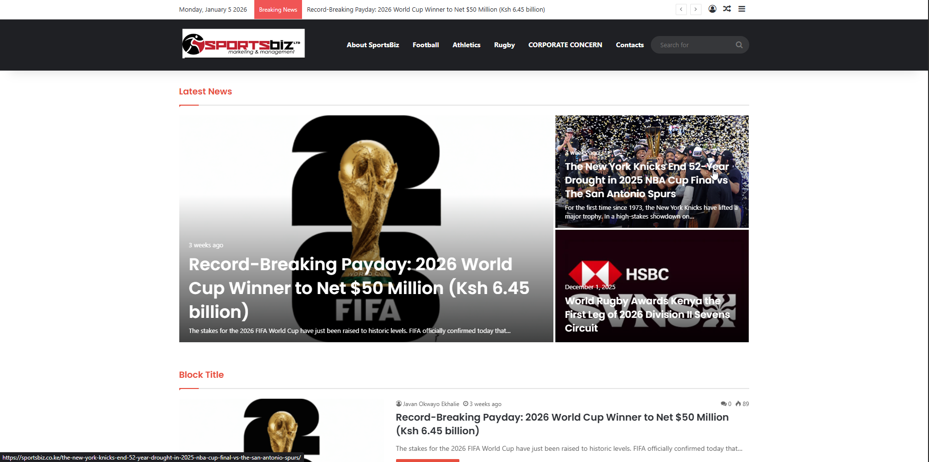 SportsBiz – Sports Business & Industry Platform (Kenya)