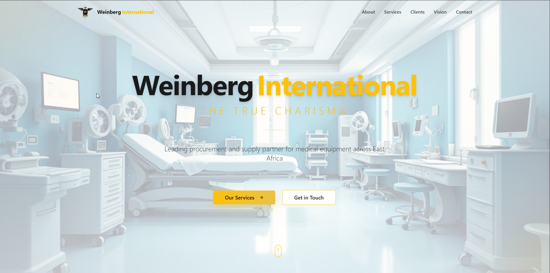 Weinberg International – Corporate & Professional Services Website (Kenya)